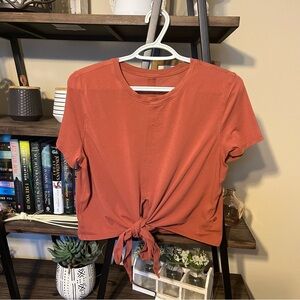 Lululemon Tie Front Tee Sienna Brown